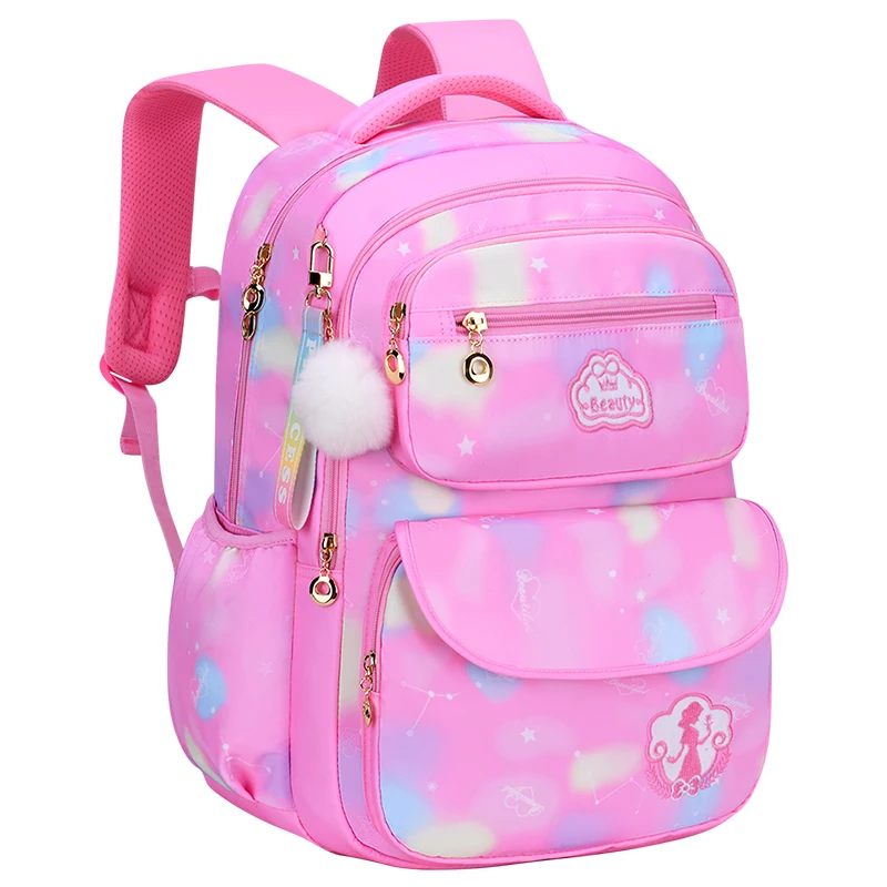 Mochila escolar de gran capacidad para adolescentes y niñas, bolso impermeable para libros, novedad