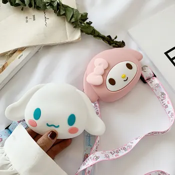

Creative Cartoon Anime Women Shoulder Bags Girls Mini Portable Purses and Handbags Small Silicone Female Cute Crossbody Bags
