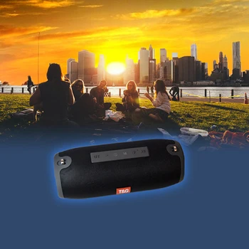 

High-capacity rechargeable battery Bluetooth speaker waterproof portable column subwoofer stereo, for PC PC speakers with FM rad