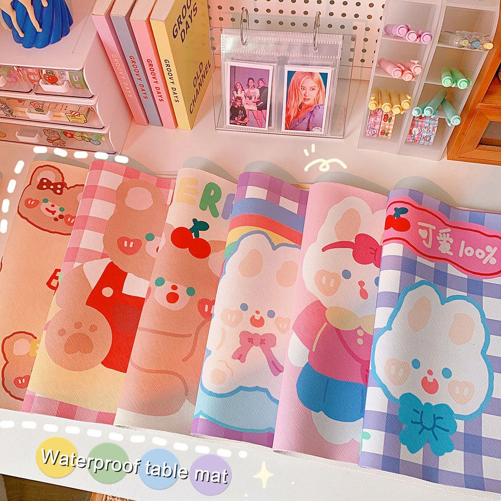W Gカワイイマウスパッド日本のかわいい女の子のデスクトップテーブルマット学生用デスクマットかわいいクマのバニーマウスパッド大型ゲームマット Null Aliexpress