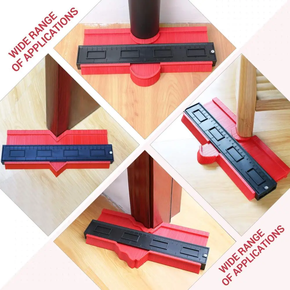 

Plastic Contour Gauge Profile Gauge Duplicator Copy Irregular Shapes Tracing Template Measuring Tool for Fit and Easy Cutting