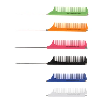 

Salon Fine-tooth Metal Pin Hairdressing Rat Tail Comb Makeup Tools For Women