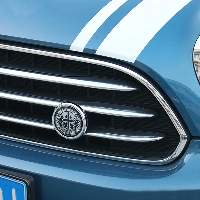 Автомобиль 3D Grillem эмблема значок наклейки внешний декор для Mini Cooper One S JCW R55 R56 R60 R61 F54 F55 F56 F60 аксессуары