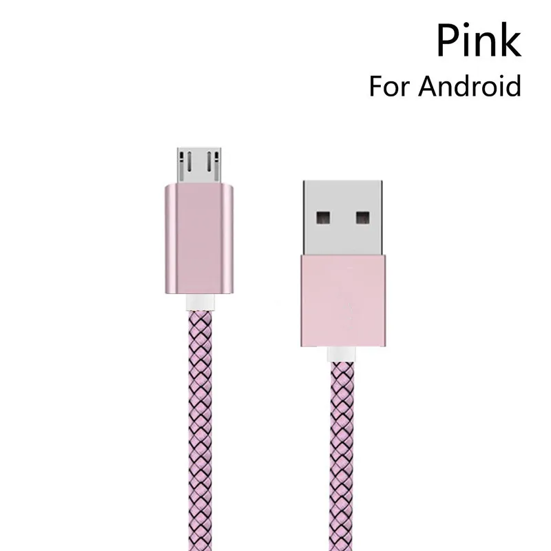 Розовый Usb type C кабель USB C кабель передачи данных для быстрой зарядки для samsung Galaxy Note 10 A50 мобильный телефон зарядное устройство кабель для Vivo NEX/NEX S - Цвет: Розовый