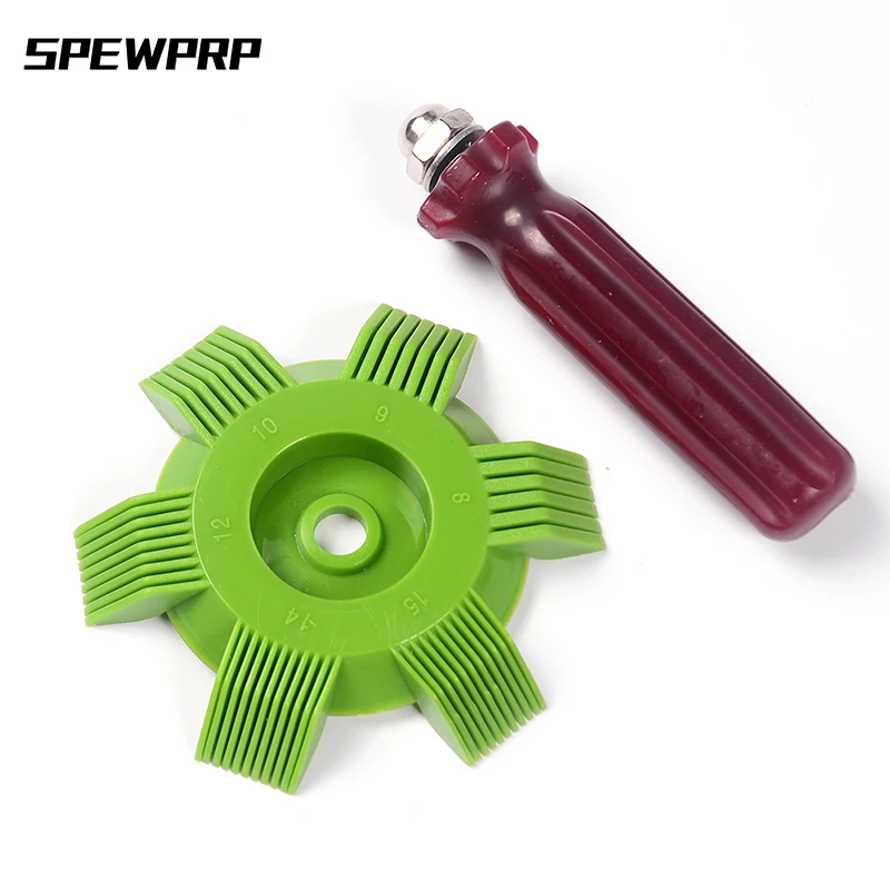 

SPEWPRP Car A/C Radiator Condenser Evaporator Fin Straightener Coil Comb Air Conditioner Cleaning Tool Auto Cooling System