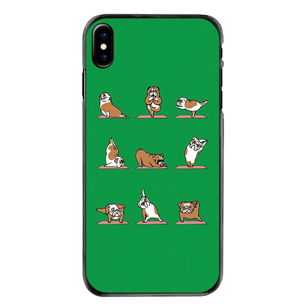 Для iPhone 11 Pro iPod Touch 4 4S 5 5S 5C SE 6 6S 7 8 Plus X XR XS MAX жесткий чехол для телефона милый Йога