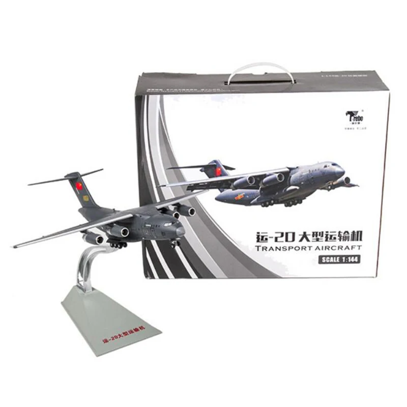 

1/144 Scale Navy Army Fighter Airplane Models China Y-20 Transport Machine Aircraft Adult Toys Military Plane Fans Gift Collect