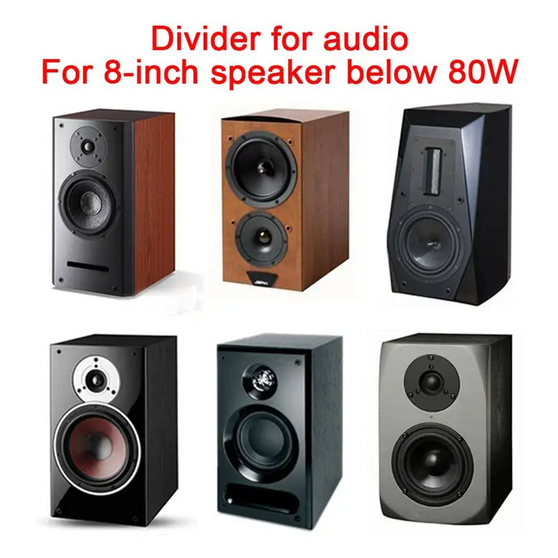 2PCS 2 Way 2 Unit Hi Fi Audio Speaker Frequency Divider Stereo Crossover Filters