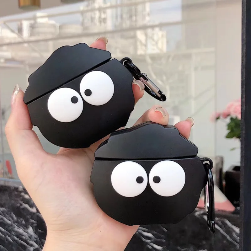3D чехол для наушников s для AirPods, силиконовый чехол с милым мультяшным медведем для Apple Air pods 2, забавный чехол для наушников, кольцевой ремешок