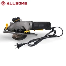 ALLSOME – scie circulaire électrique 600W, coupe bois avec Laser à biseau droit, scie électrique multifonctionnelle à main