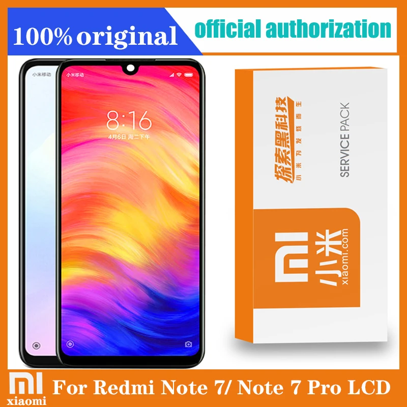Оригинальный дисплей 6 3 дюйма с рамкой для Xiaomi Redmi Note 7 Pro ЖК сенсорным экраном и дигитайзером в сборе запасные