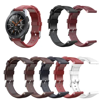

22mm Oil Wax Genuine Leather Watch Band Strap for Samsung Gear S3/Galaxy Watch 46mm/Gear 2/Gear 2 Neo Live Smartwatch Band