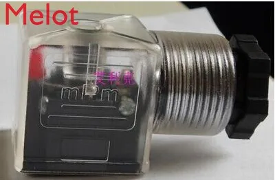 

Free Shipping 50PCS DIN Connector Box With Screw And Gasket Solenoids Coil Connector DIN43650A Led Indicator