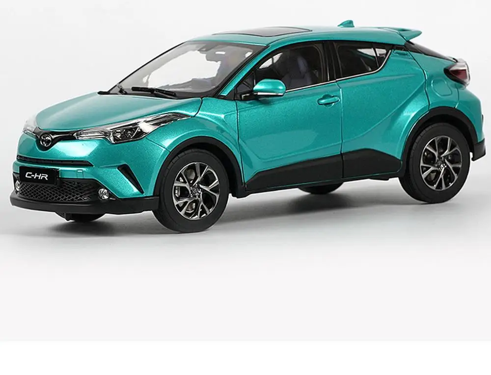 1/18 Масштаб Toyota C-HR CHR зеленый литье под давлением автомобиля модельные игрушки, коллекционные подарок NIB
