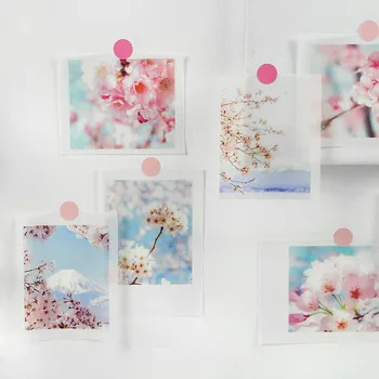 

4 Packs Sakura Theme Floral Memo Pad 30 sheets 60mm*85mm Beautiful Flowers Notes