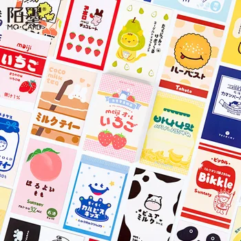 

Boxed Postcards Cute Snacks Guide Creative Gift Message Greeting Card Blessing Card 30 Sheet