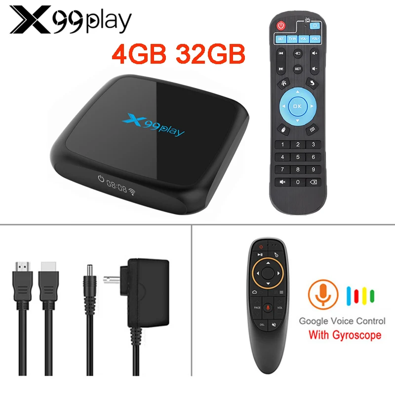 4GB 32GB G10s Android 9,0X99 Play Smart tv BOX 2 Гб 16 Гб RK3318 2,4G& 5G Wifi 3D UHD 4K Youtube Netflix телеприставка 4 Гб 64 ГБ 32 ГБ медиаплеер - Цвет: 4GB 32GB G10s