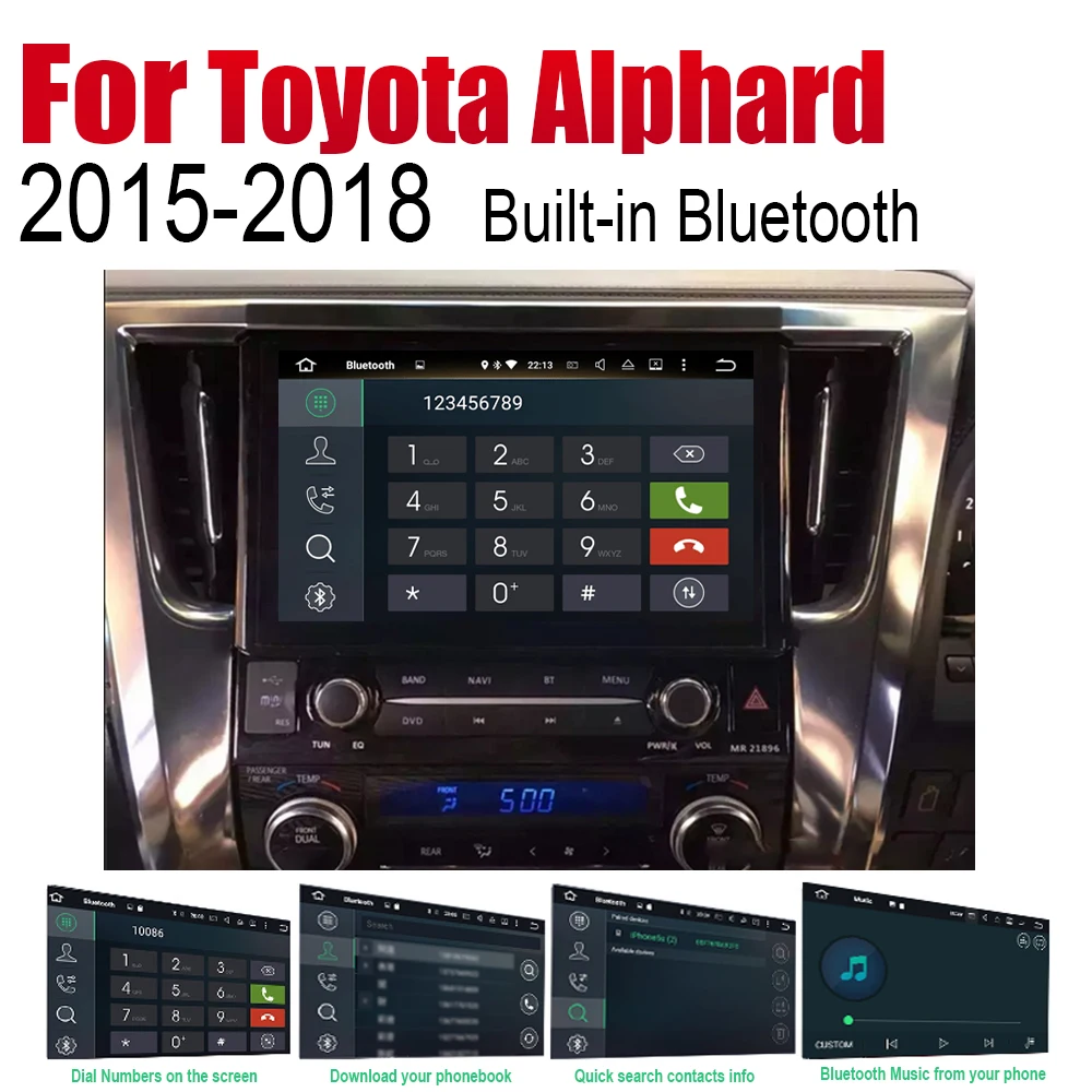 ZaiXi Авто плеер gps навигация для Toyota Alphard~ автомобильное мультимедиа андроид экран системы радио стерео