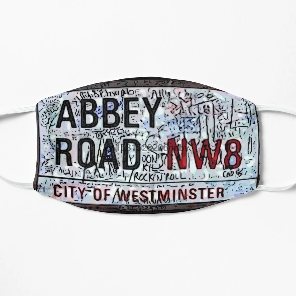 Пылезащитная маска с фильтром Abbey Road street sign Mouth Face Mask | Аксессуары для одежды
