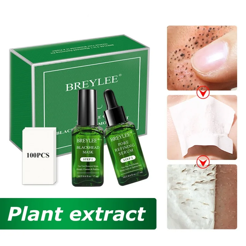 

Tea Tree essence Blackhead Remover Mask Anti Acne Pimple Treatment Peel Off Shrink Pore Face Serum Face Deep Cleaning Skin Care