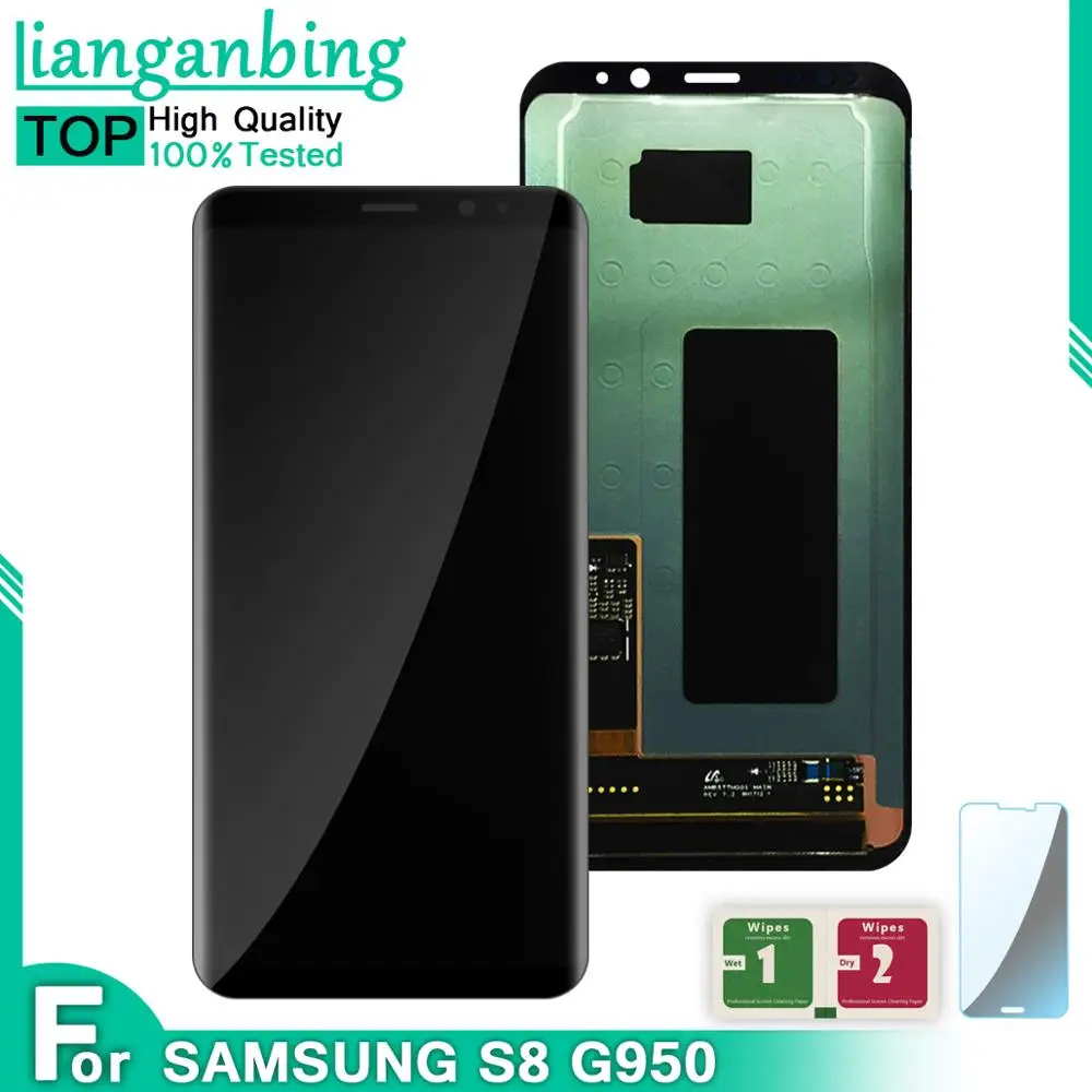 ЖК-дисплей для Samsung Galaxy S8 Plus G955 G955F G955A 100% протестированный | Мобильные телефоны и