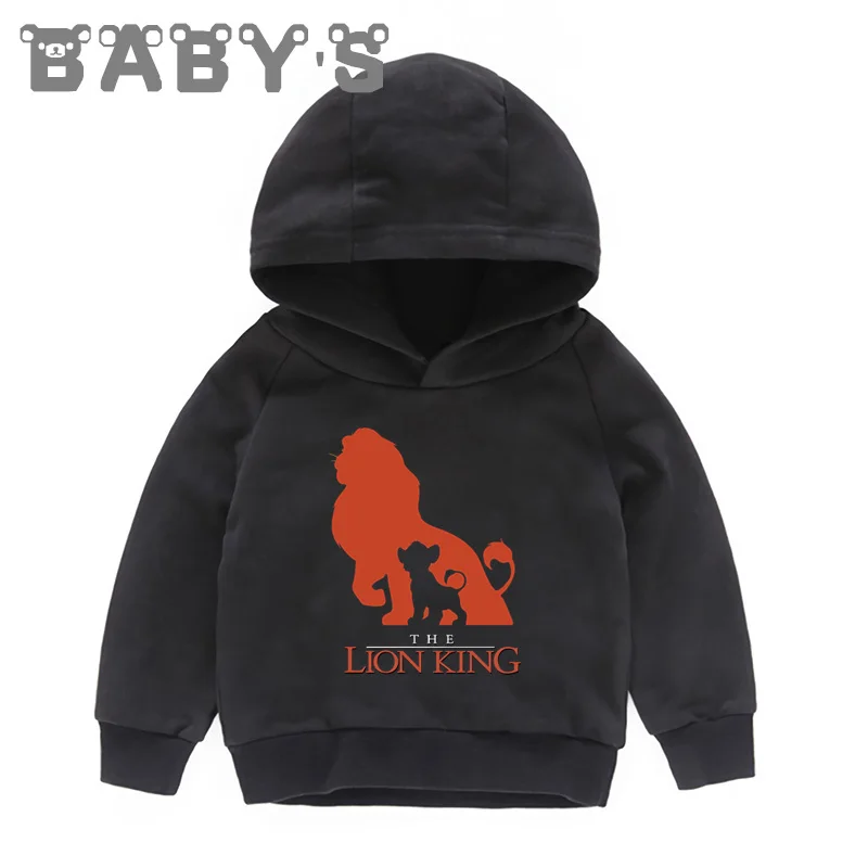 Толстовка Lion King Mufasa & Simba для маленьких мальчиков и девочек хлопковая толстовка