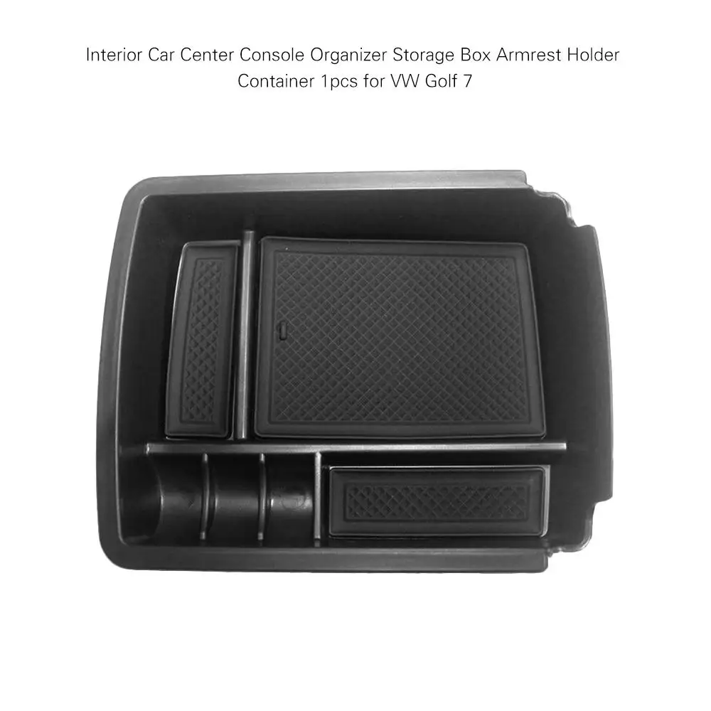 Car Armrest Box Storage Phone Holder Container Organizer Tray for VW Golf 7 MK7 2014 - 2018 Automobile Internal Storage Shelf