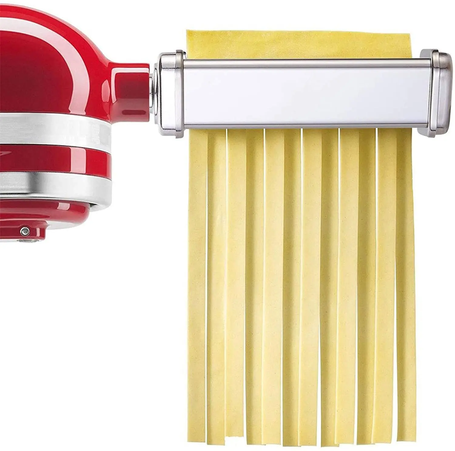 NEW 3-Piece Pasta Roller & Cutter Set Attachment for KitchenAid Stand Mixers,Stainless Steel Pasta Maker Accessory by LEDACE