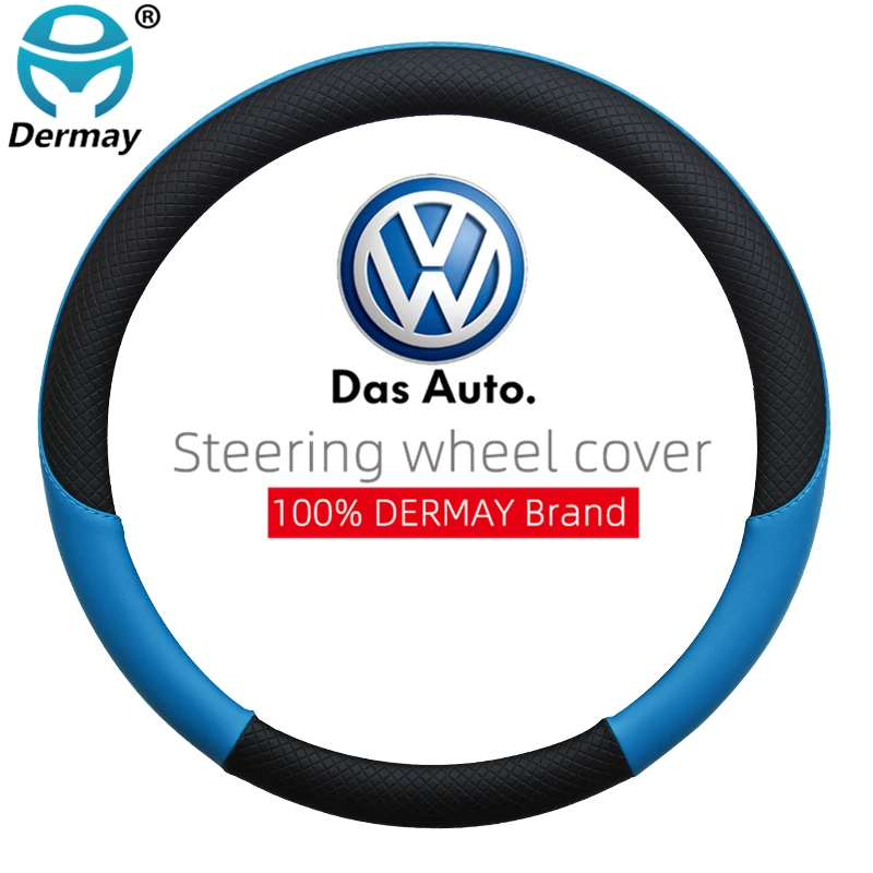 Кожа 100% DERMAY для VW Golf 4 MK4 Gti аксессуары интерьера автомобиля чехол рулевого колеса |