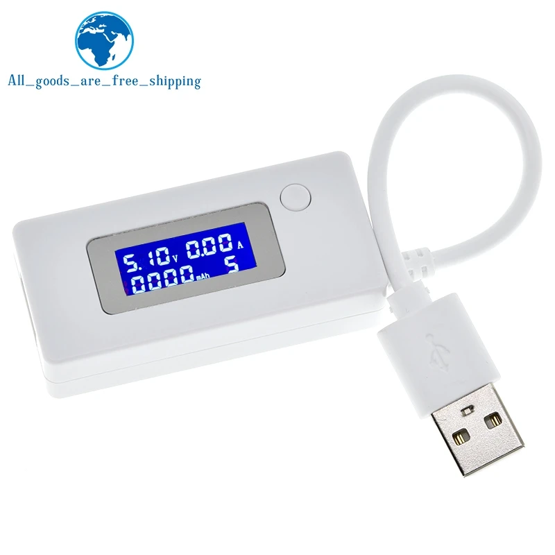 Фото Тестер заряда аккумулятора TZT с ЖК-дисплеем, Micro USB, 2 а/1 А №2