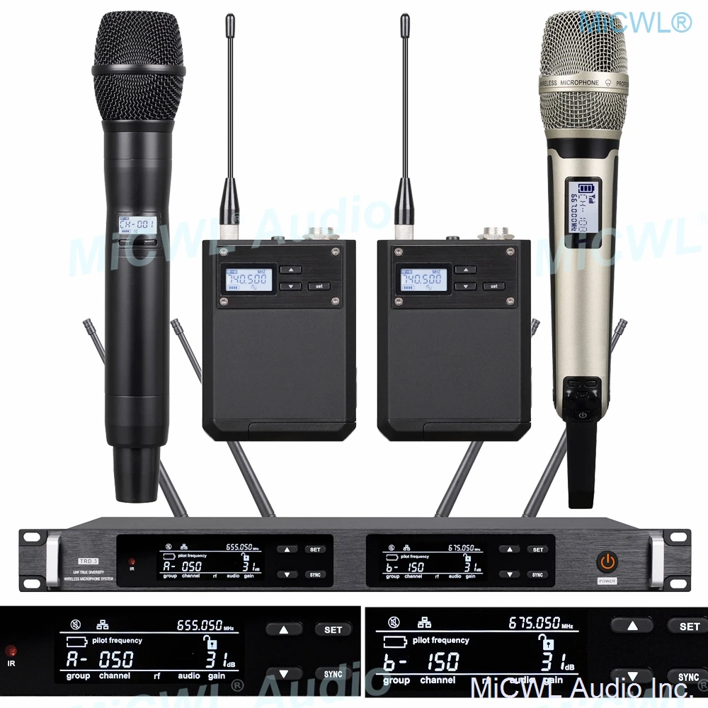 Цифровая беспроводная микрофонная система SKM6000 EW100 G4 300 каналов 2 портативных
