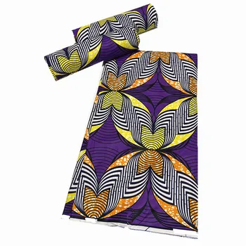 

Most Popular Colorful 100% Cotton Guarunteed Real African Fabric Wax Fabric High Quality Wax Print 6Yards/Piece For DressN929-16