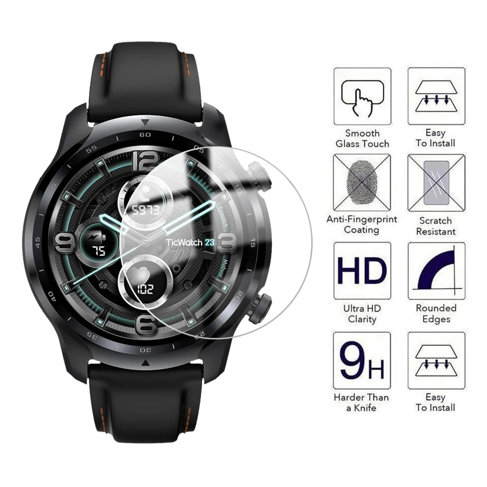 9H Tempered Glass For TicWatch Pro Anti-scratch Screen Protector