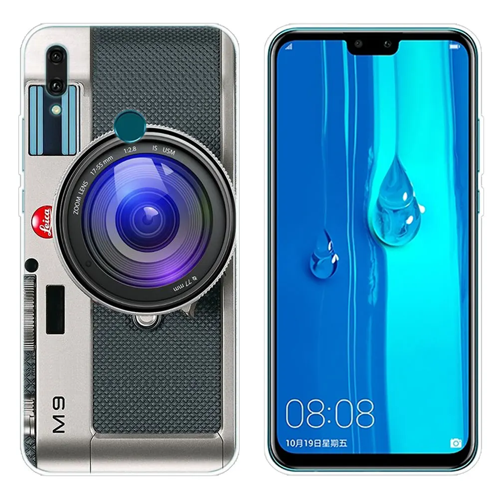 Мягкий чехол в ретро-стиле старинная Камера кассета Музыка для huawei Коврики 30 20 Lite 10 Pro Y5 Y6 Y7 Pro Y9 Prime Y6 Pro - Цвет: 002