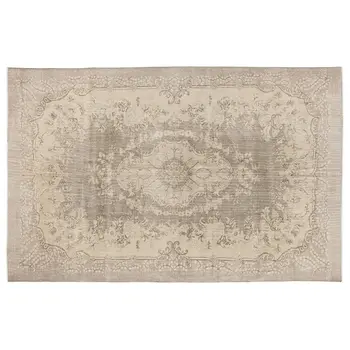 

Handmade Beige Vintage English English Area Rug 190x300 Cm-6'3''X9'10''