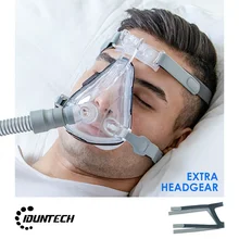 APAP BPAP CPAP Full Face Masks Respirator With One Adjustable Straps Adapter For Air Breathing Snoring Machine Sleep Apnea