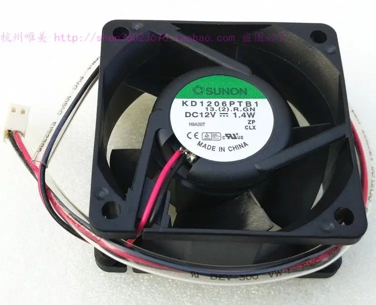 Совершенно новый двухпроводный шариковый вентилятор Sunon 6025 6 см Kd1206ptb1 12 В 1 4
