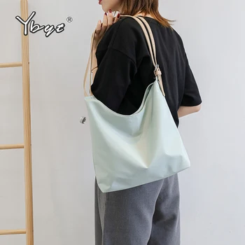

YBYT new fashion nylon women shoulder bag simple large capacity ladies tote handbags hotsale female messenger bag shopping bag
