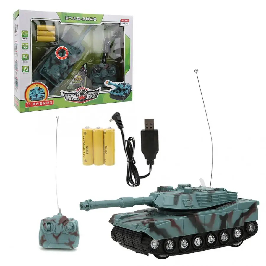 

Electric Rechargeable 360 Degree Manual Rotation Armored Car Toy Remote Radio Control Panzer Armored Vehicle for Children Kids