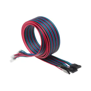 

4pcs 100cm 4pin Stepper Motor Cables XH2.54 Terminal Wire For 3D Printer NEMA 17 Stepper Motor C90D