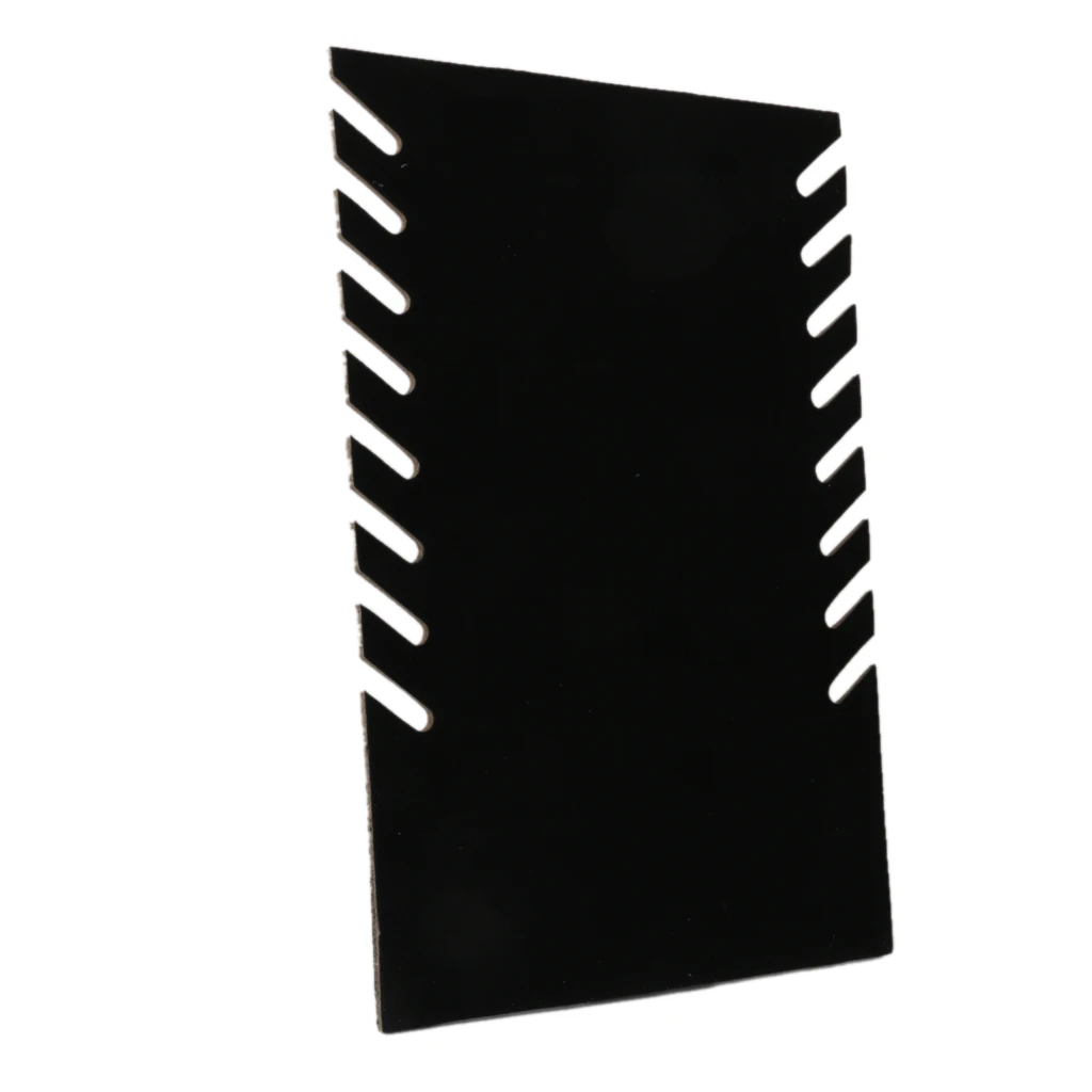 Black Velvet Cardboadrd Jewelry Necklace Pendant Display Showcase Rack Shop Counter Home Stand Jewelry Holder