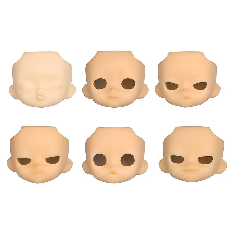 YMY Replacement Face Plates Without Makeup Doll Head Skull for Gsc Ob11 Head Split Gsc Doll Face 1/12bjd Accessories