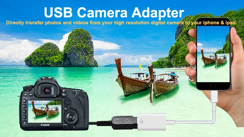 OTG адаптер для IOS на USB 3,0 адаптер для камеры Аксессуары для мобильных телефонов конвертер для iPod клавиатура iOS 13 разъем Прямая поставка
