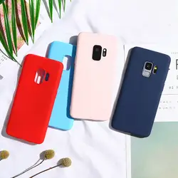 Силиконовый чехол для телефона, для samsung Galaxy A50 A40 A10 A60 однотонные Карамельный цвет A20e M20 M30 J8 2018 A750 чехол задняя крышка Coque