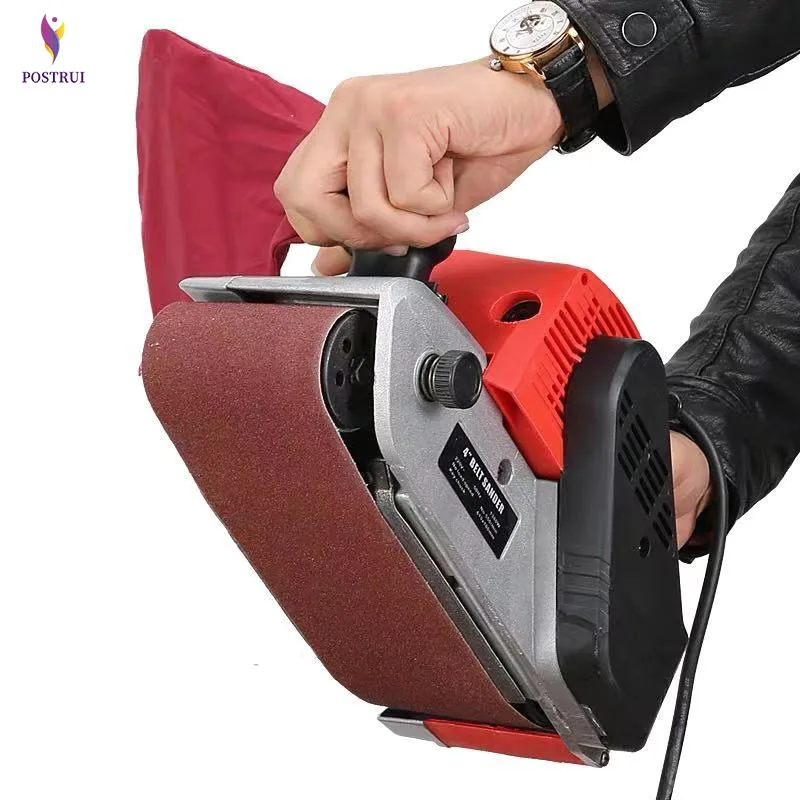 1380W Belt Sander Portable Polishing Machine Flat Sanding Machine Woodworking Polisher With 50pcs belt