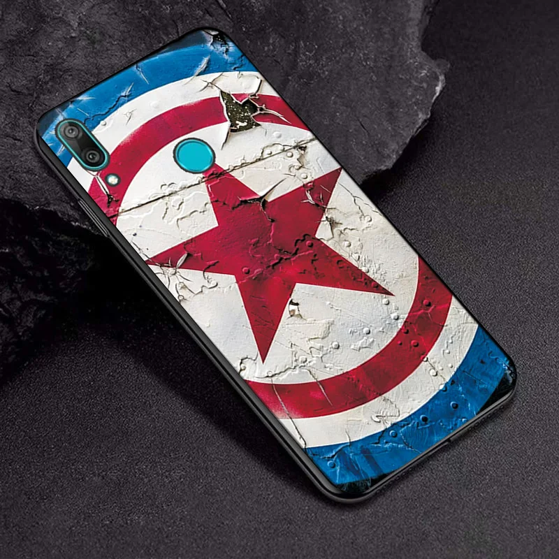 TPUBLK652 Чехол Marvel Heroes для huawei P Smart Z, черный ТПУ, huawei Y9 Prime, силиконовый чехол s для huawei P Smart - Цвет: TPUBLK652