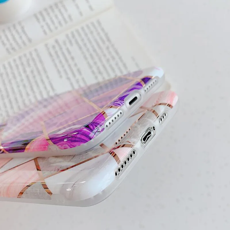 TPU Silicone Geometry Pattern Protective Phone Case For iPhone 11 Pro Max