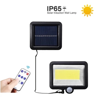 

100 LED solar LED Rechargeable Garden light PIR Motion Sensor Lawn Lamp Night Security Wall Light Outdoor Yard Fence Emergency L