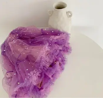 

2020 New Girls Ruffles Skirt Fashion Mesh Spring Girls Skirts 2-8t PO611