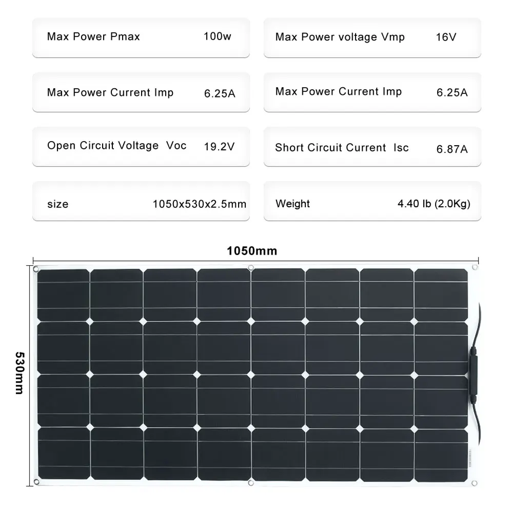 Solar panel 1000w 12v biegsamen batterie ladung flexible solar panels für home auto dach solar panel system